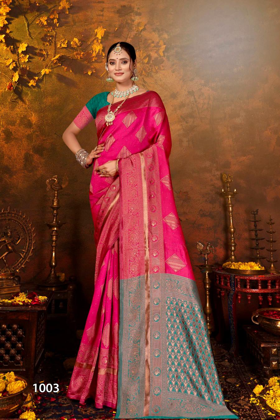 Saroj Ashoka Silk vol.1 soft silk  saree in surat with price wholesale