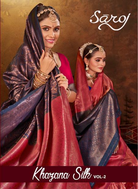 Saroj Khazana Silk vol.2 soft silk  saree in surat with price wholesale