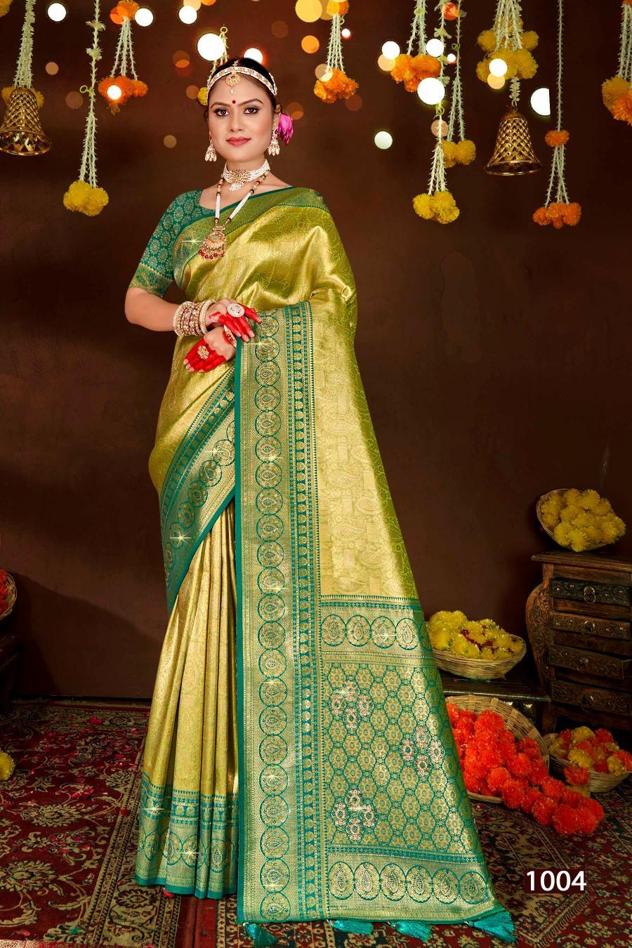 Saroj Sangeeta tissue swarovski vol.2 Tissue silk saree in surat with price wholesale