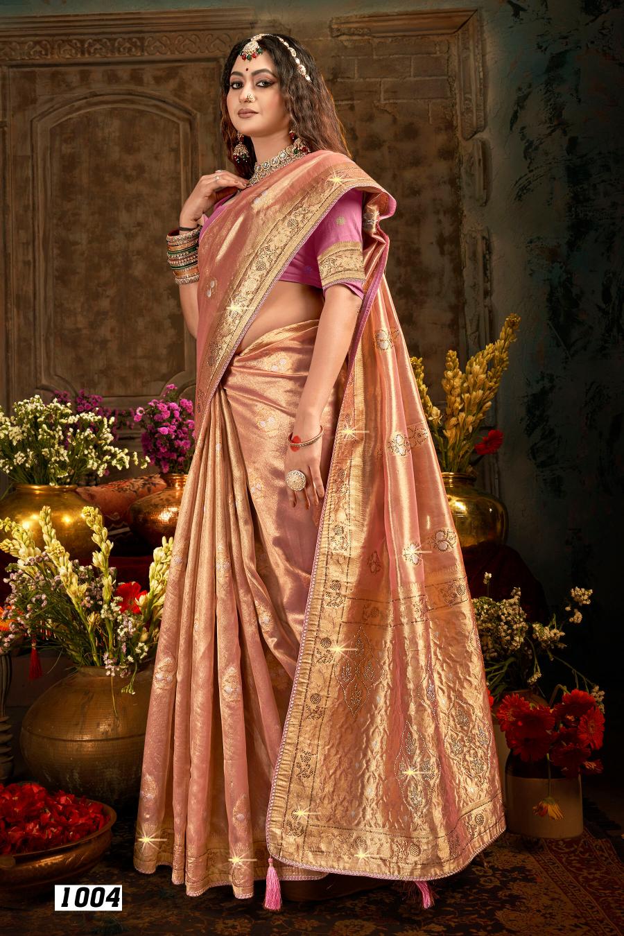 Saroj Satrani tissue jharkan vol.2 tissue silk saree in surat with price wholesale