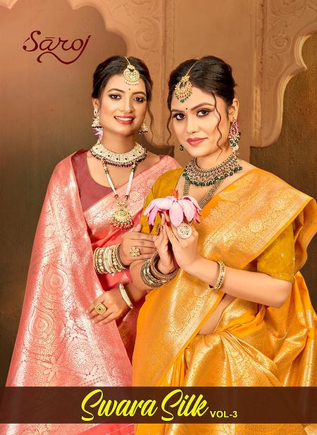 Saroj Swara silk vol.3 soft Silk saree in surat with price wholesale