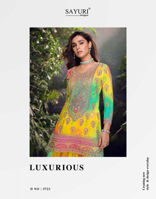 Sayuri Carnival Premium Real Chinon Silk Salwar Kameez Wholesale Catalog