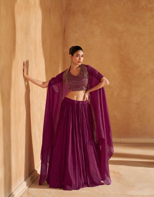 Sayuri Kalki Catalog Chinon Silk Indo Western