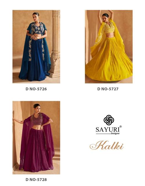 Sayuri Kalki Catalog Chinon Silk Indo Western