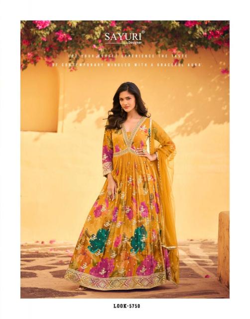 Sayuri Rani Catalog Premium Real Chinon Silk Salwar Suits