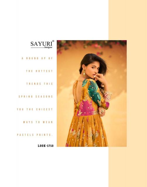 Sayuri Rani Catalog Premium Real Chinon Silk Salwar Suits