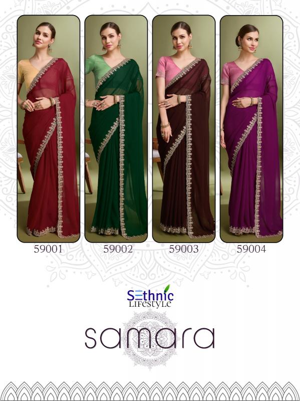 Sethnic Samara latest party wear sarees in india