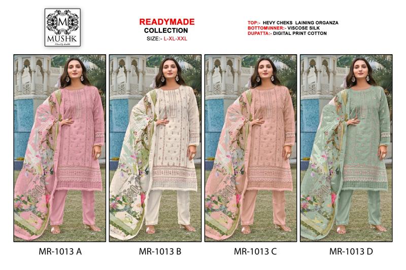 Shrddha Mushk MR 1013 Catalog pakistani pathani suit design