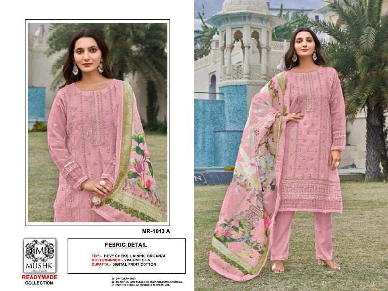 Shrddha Mushk MR 1013 Catalog pakistani pathani suit design