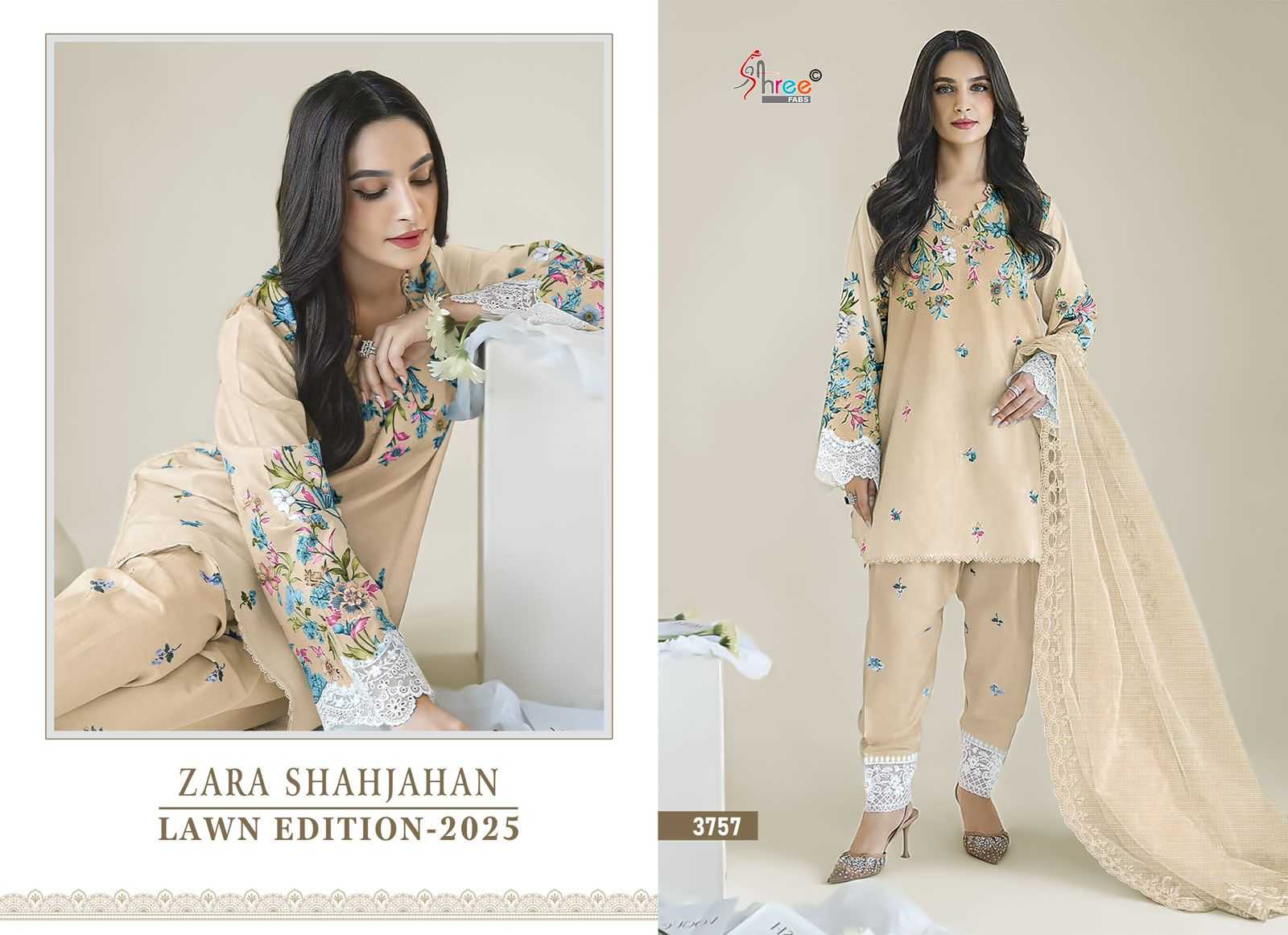 Shree Fab Zara Shahjahan Lawn Edition 25 pakistani style pathani suit