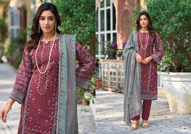 Shree Fabs Bin Saeed Lawn Collection Vol 17 Catalog wholesaler of pakistani suits in amritsar