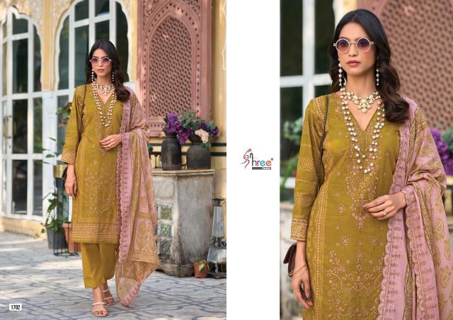 Shree Fabs Bin Saeed Lawn Collection Vol 17 Catalog wholesaler of pakistani suits in amritsar