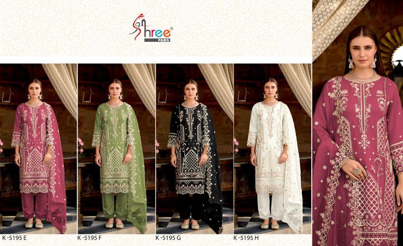 Shree Fabs K 5195 EFGH Catalog pure pakistani suits