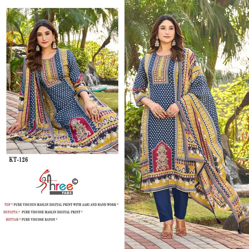 Shree Fabs Kt 126 wholesale pakistani suites