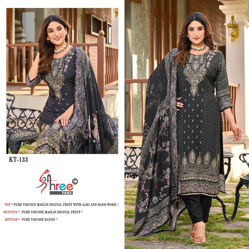 Shree Fabs Kt 133 wholesale salwar kameez market in surat