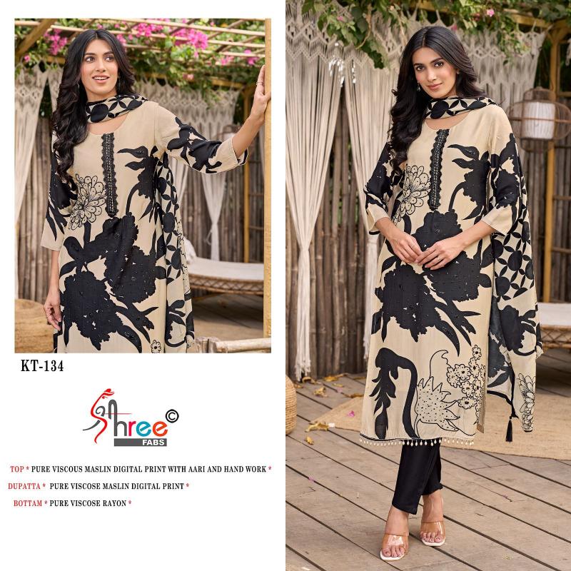 Shree Fabs Kt 134 Viscose Digital Printed wholesale daily wear salwar kameez