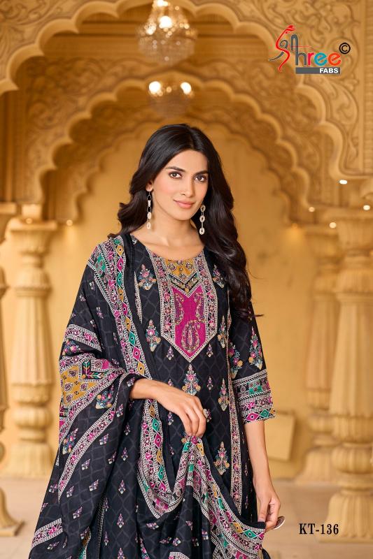 Shree Fabs KT 136 Pure viscous Maslin digital print Pakistani Suit Wholesale Catalog