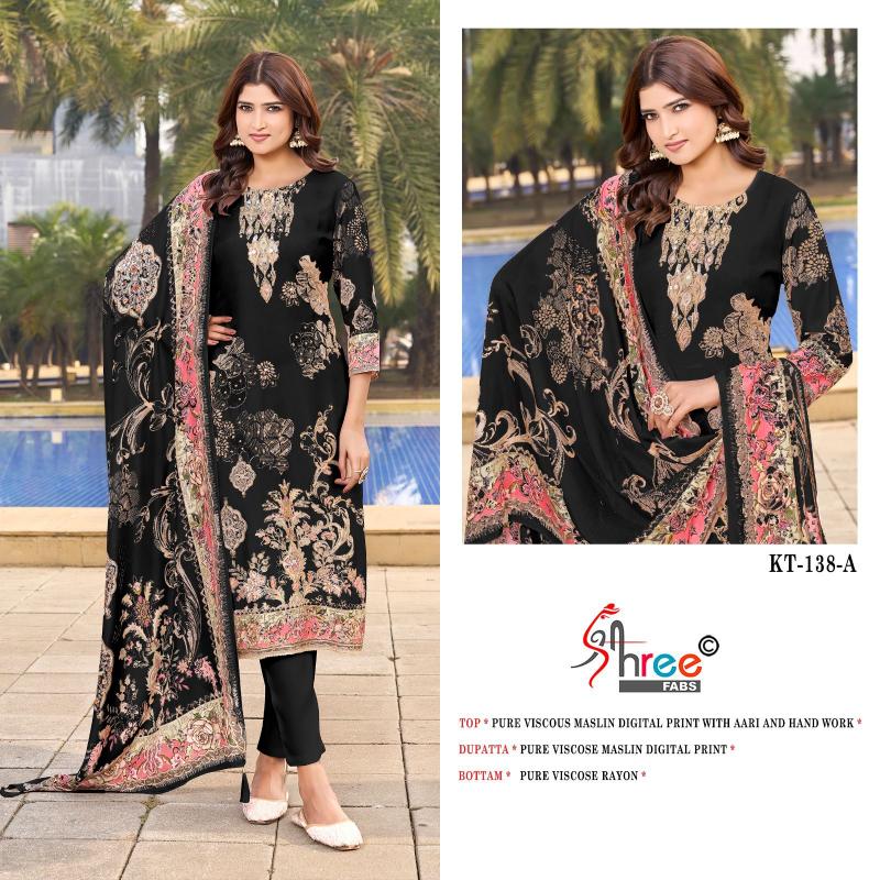 shree fabs Kt 138 Catalog Viscose Digital Printed Salwar Suits