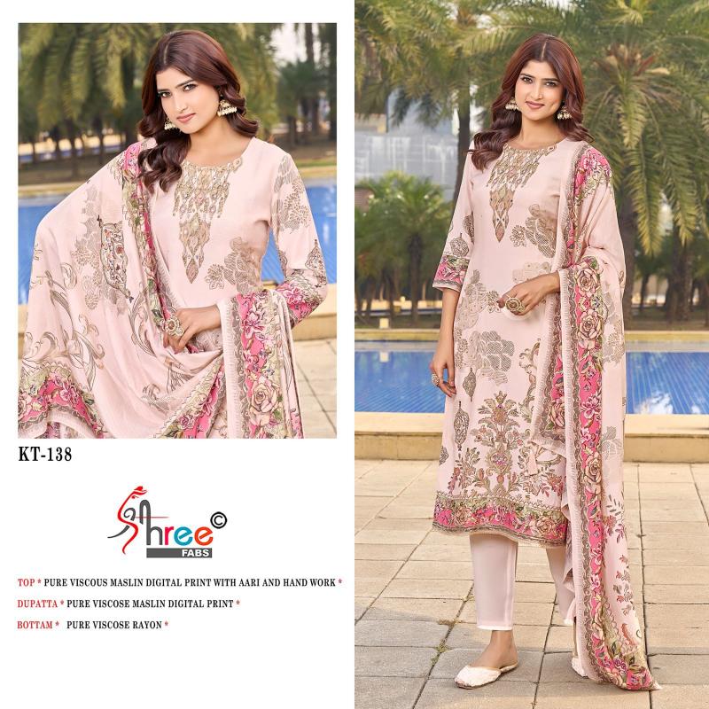 shree fabs Kt 138 Catalog Viscose Digital Printed Salwar Suits