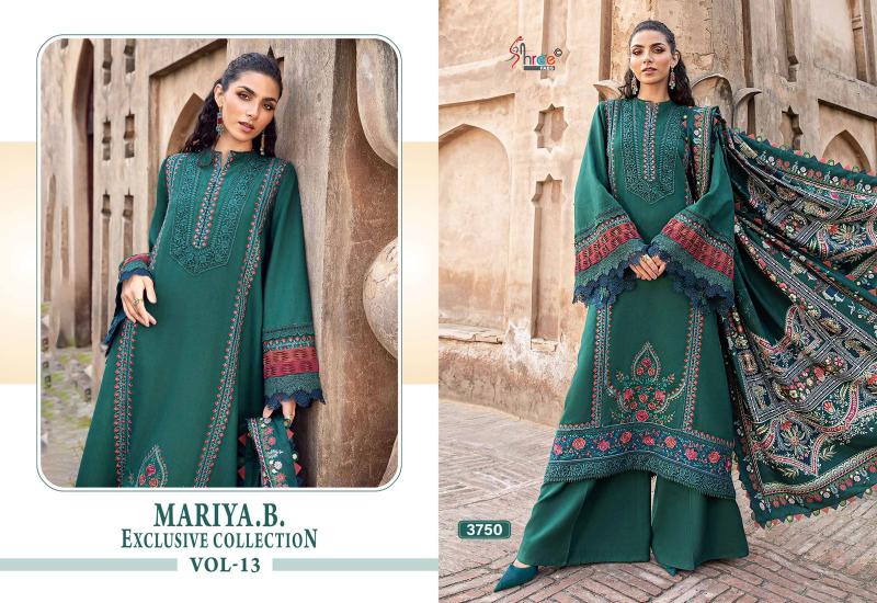 Shree Fabs Mariya B Exclusive Collection Vol 13 Catalog Chiffon Dupatta pakistani suits