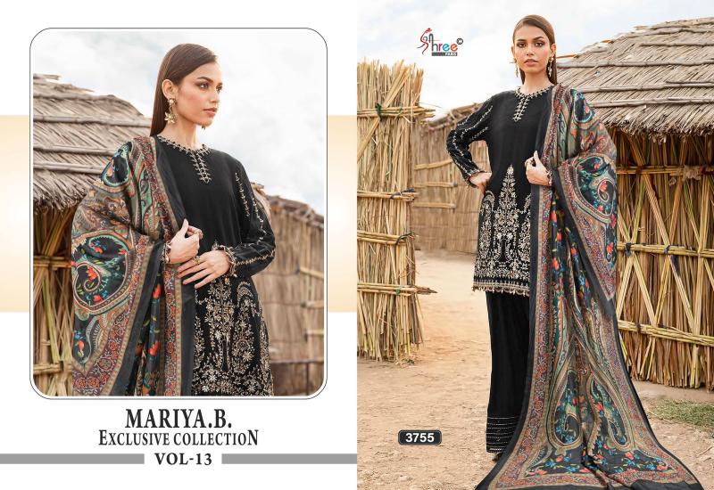 Shree Fabs Mariya B Exclusive Collection Vol 13 Catalog Chiffon Dupatta pakistani suits