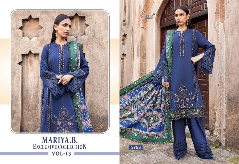 Shree Fabs Mariya B Exclusive Collection Vol 13 Catalog Chiffon Dupatta pakistani suits