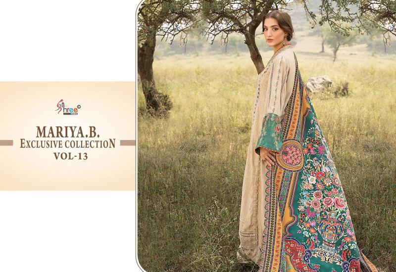 Shree Fabs Mariya B Exclusive Collection Vol 13 Catalog Chiffon Dupatta pakistani suits