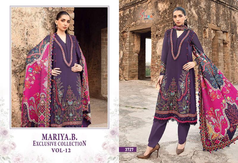 Shree Mariya B Exclusive Collection Vol 12 Chiffon Dupatta pakistani suits in ludhiana