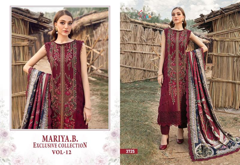 Shree Mariya B Exclusive Collection Vol 12 Chiffon Dupatta pakistani suits in ludhiana