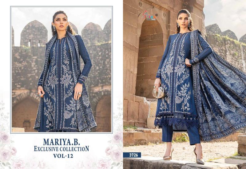 Shree Mariya B Exclusive Collection Vol 12 Chiffon Dupatta pakistani suits in ludhiana