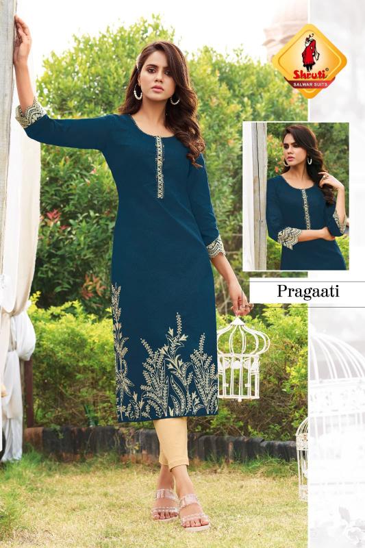 Shruti Kkashish Vol 34 Catalog cotton kurtis wholesale surat