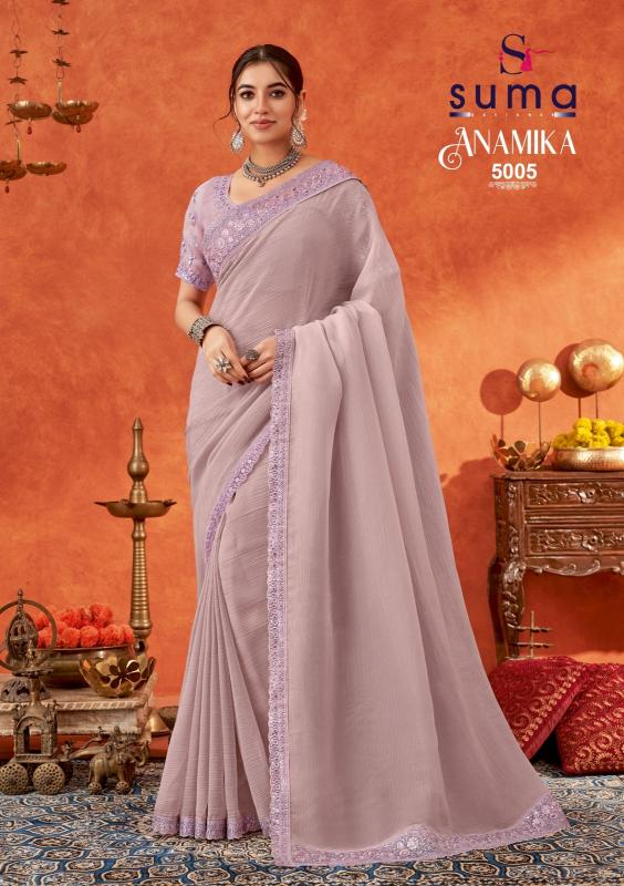 Suma Anamika Catalog Gold Crunchy Fancy cheap and best sarees in india