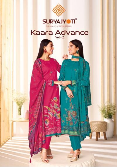 SuryaJyoti Kaara Advance Vol-02 – Dress Material - Wholesale Catalog