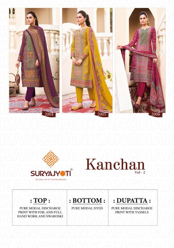 SuryaJyoti Kanchan Vol-02 – Dress Material - Wholesale Catalog