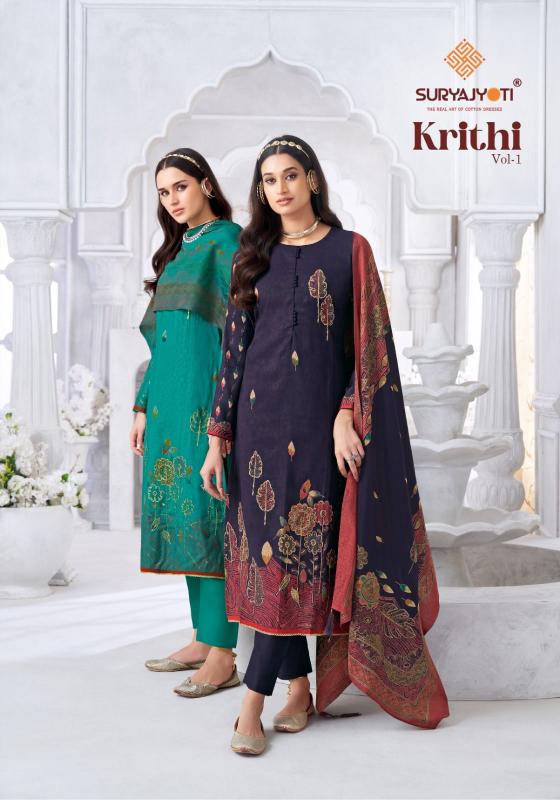 SuryaJyoti Krithi Vol-01 – Dress Material - Wholesale Catalog