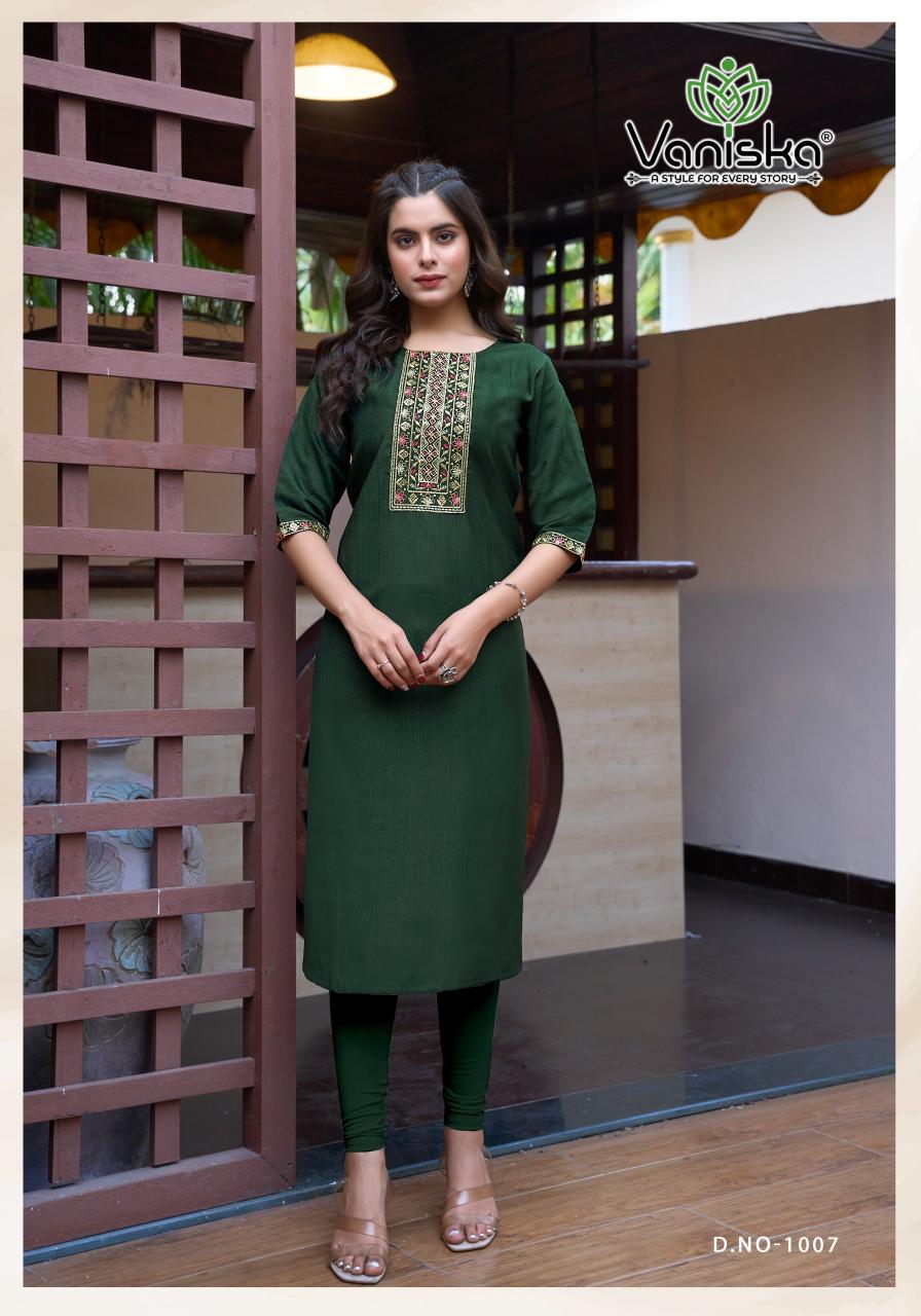 Vaniska Five Star Vol 1 Catalog Vatican Silk Fancy kurti manufacturer in surat