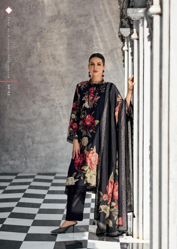 Varsha Dark Petals Salwar Kameez Wholesale Cataog