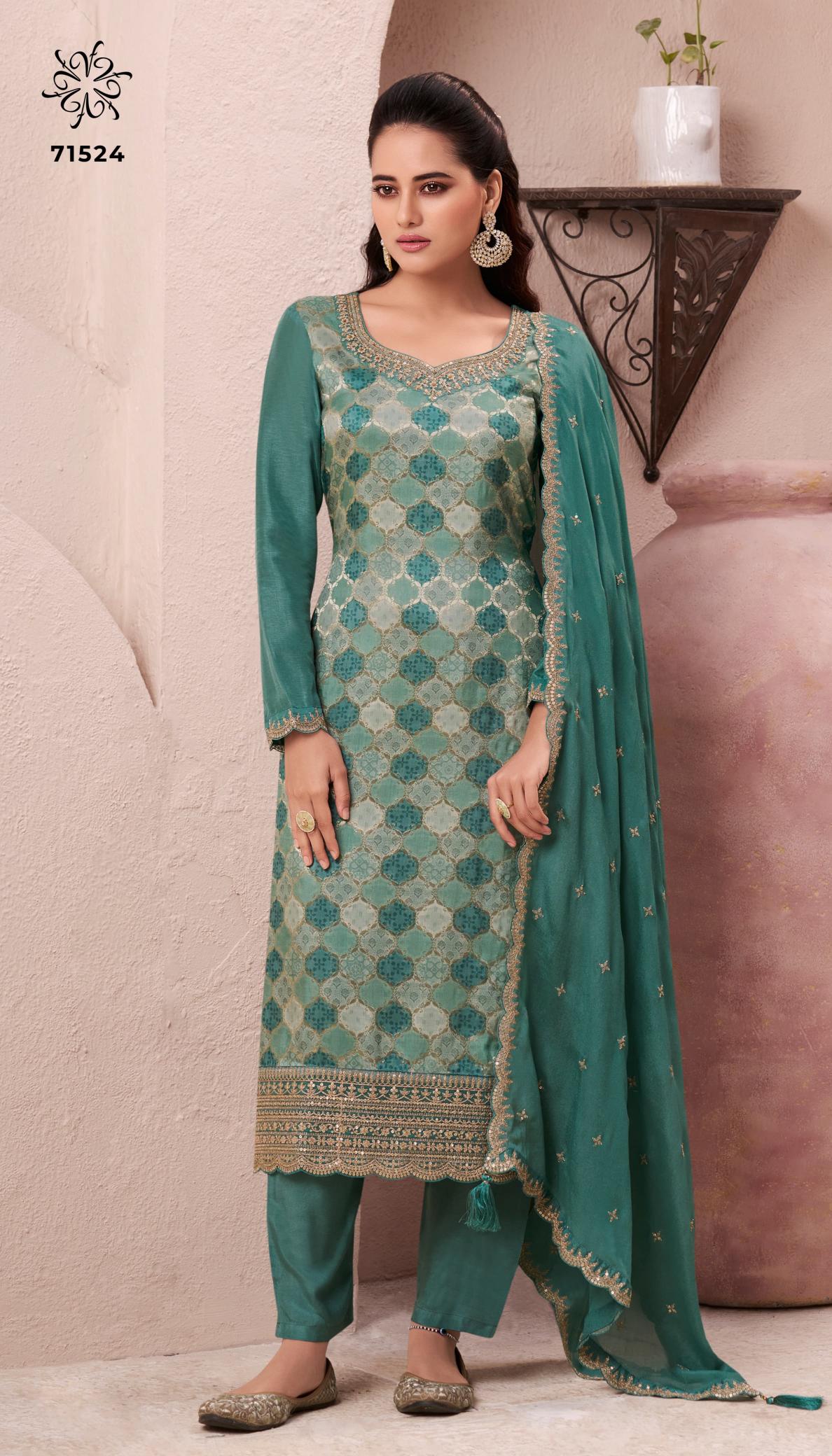 Vinay Kuleesh Aasmaa wholesale designer salwar kameez in surat