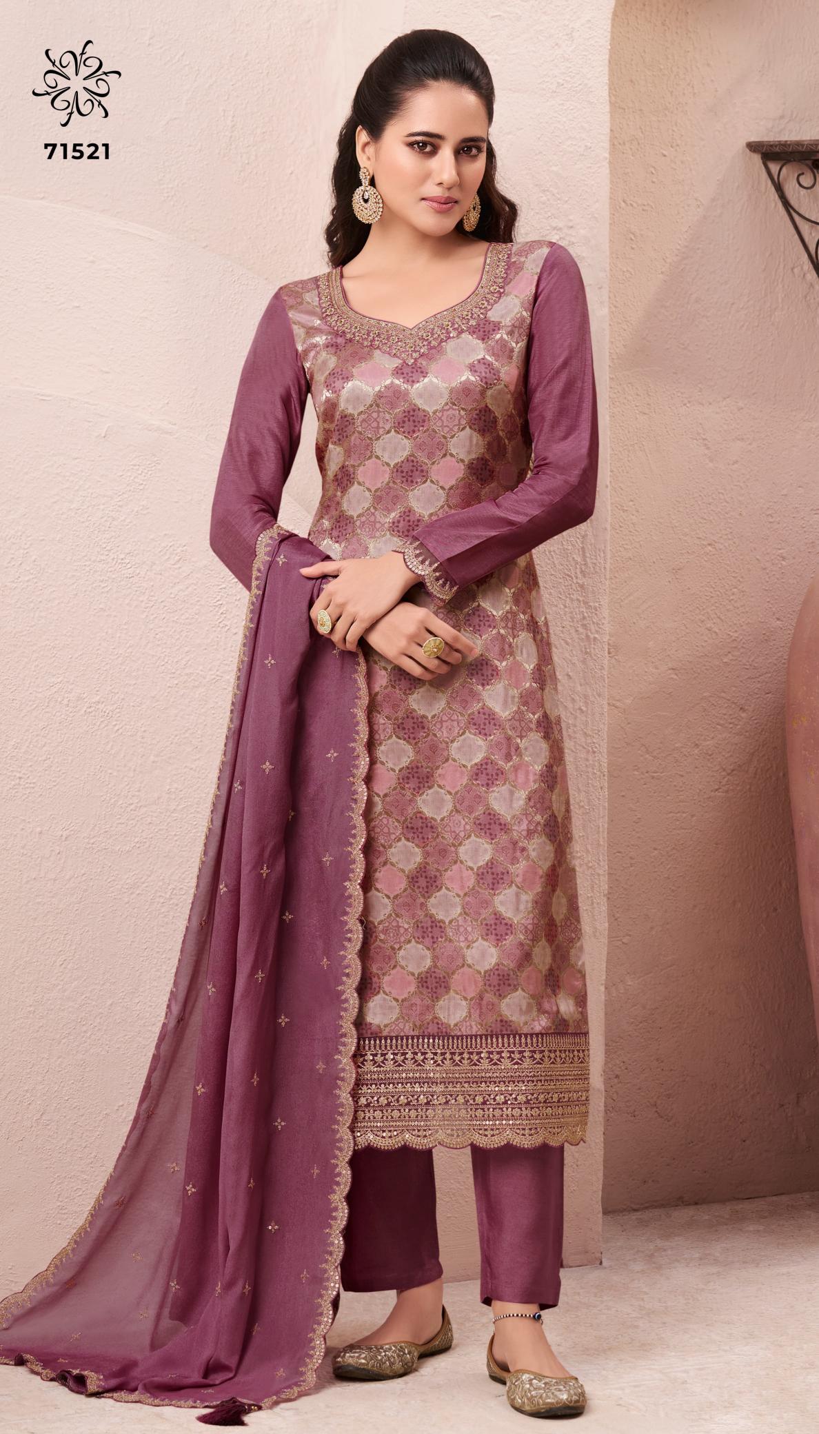 Vinay Kuleesh Aasmaa wholesale designer salwar kameez in surat