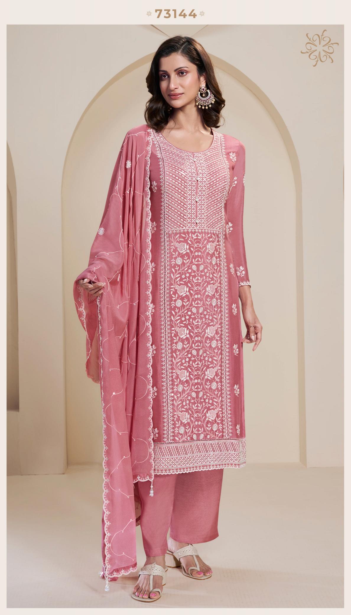 Vinay Kuleesh Kiara Chinon Embroidered wholesale salwar kameez pakistani