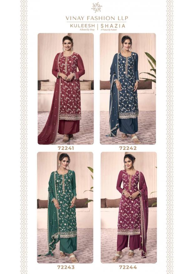 Vinay Kuleesh Shazia Catalog Chinon designer salwar kameez wholesale in surat