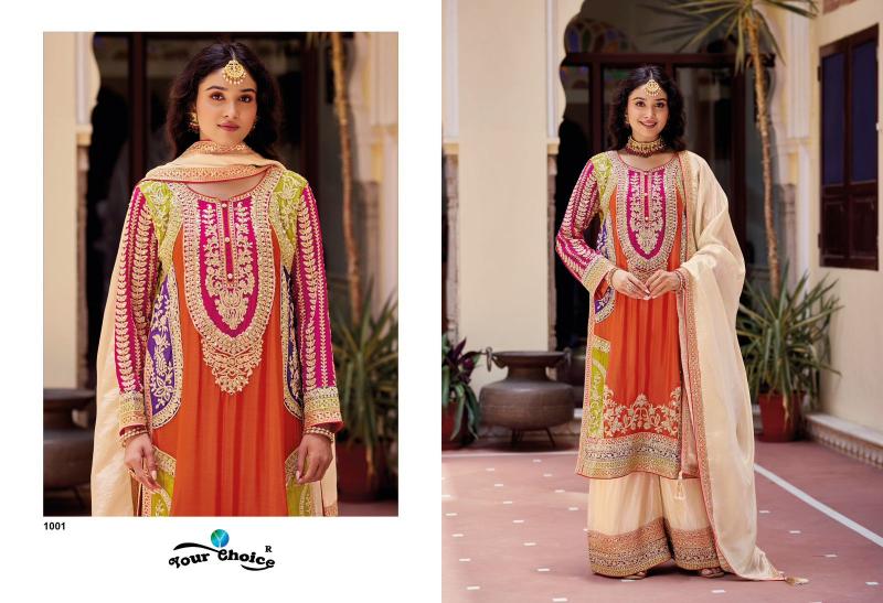 Your Choice Kalkee Heavy Chinon salwar kameez wholesale catalog