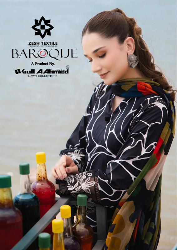 Zesh Baroque Vol-01 – Karachi Dress Material - Wholesale Catalog