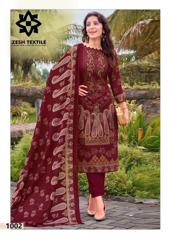 Zesh Baroque Vol-01 – Karachi Dress Material - Wholesale Catalog