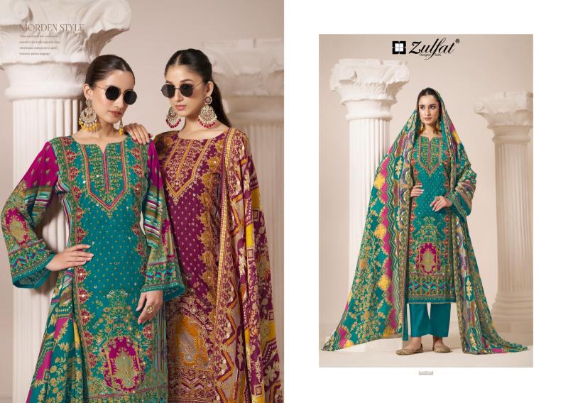 Zulfat Aayat Vol 9 Pure Heavy Viscose Rayon Dress Material Wholesale Catalog