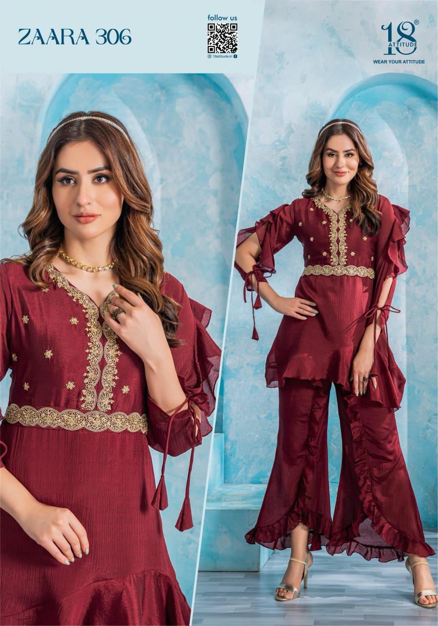 18 Attitude Zaara Vol 3 Catalog wholesale kurti manufacturer in delhi