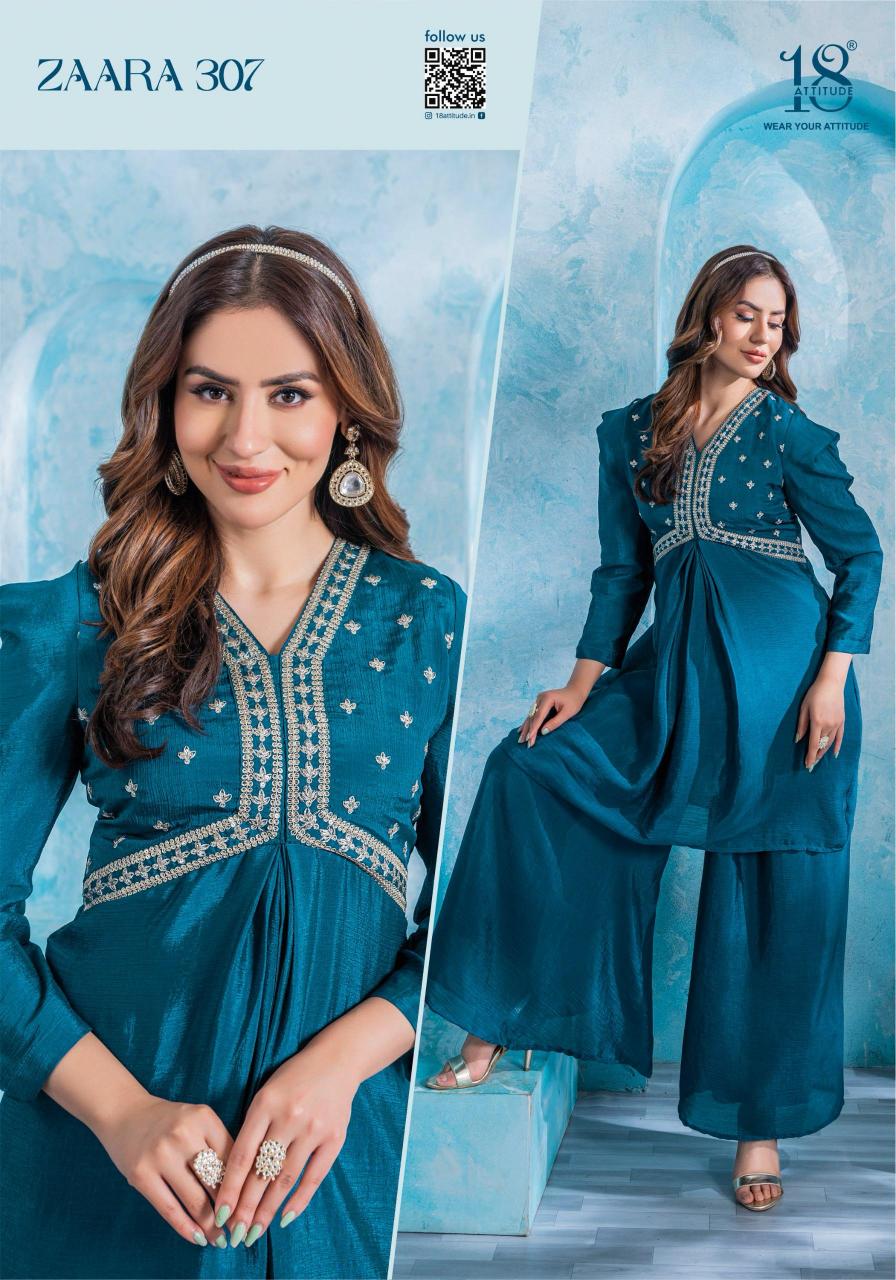 18 Attitude Zaara Vol 3 Catalog wholesale kurti manufacturer in delhi