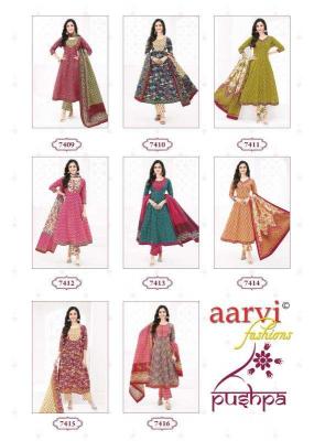 Aarvi Pushpa Vol-1 – Anarkali Style Kurti Pant With Dupatta - Wholesale Catalog