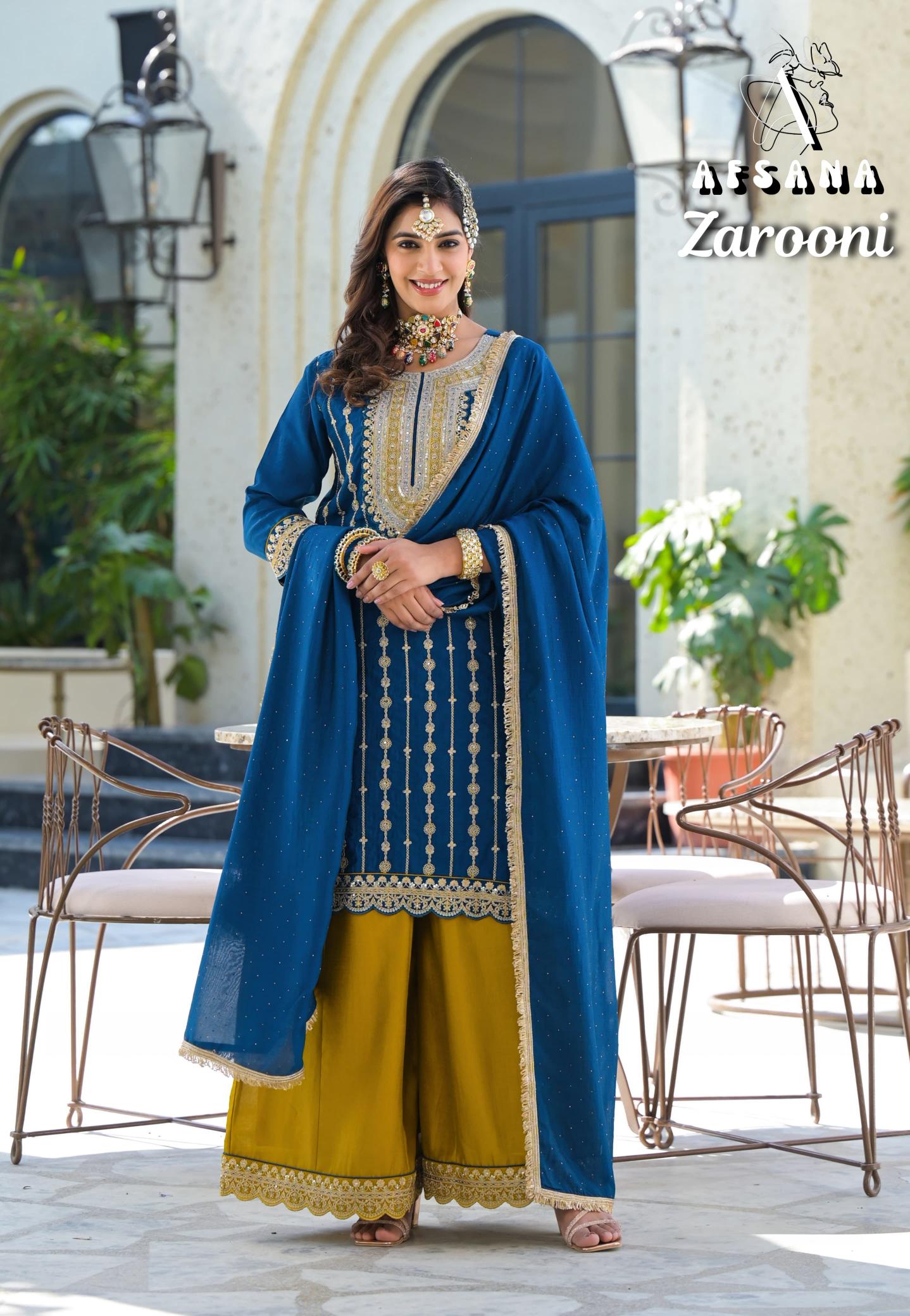 Afsana Zarooni Catalog buy wholesale pakistani suits online 