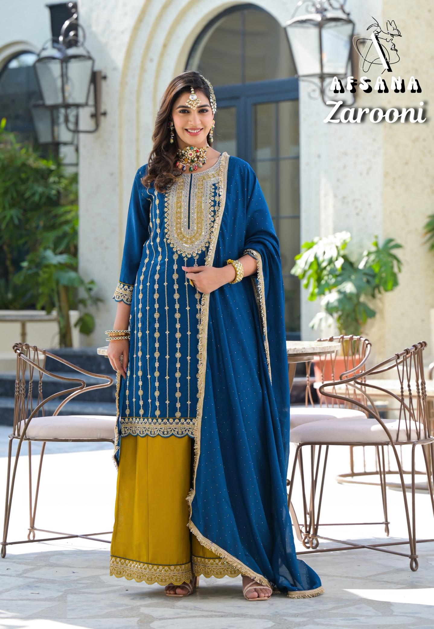 Afsana Zarooni Catalog buy wholesale pakistani suits online 